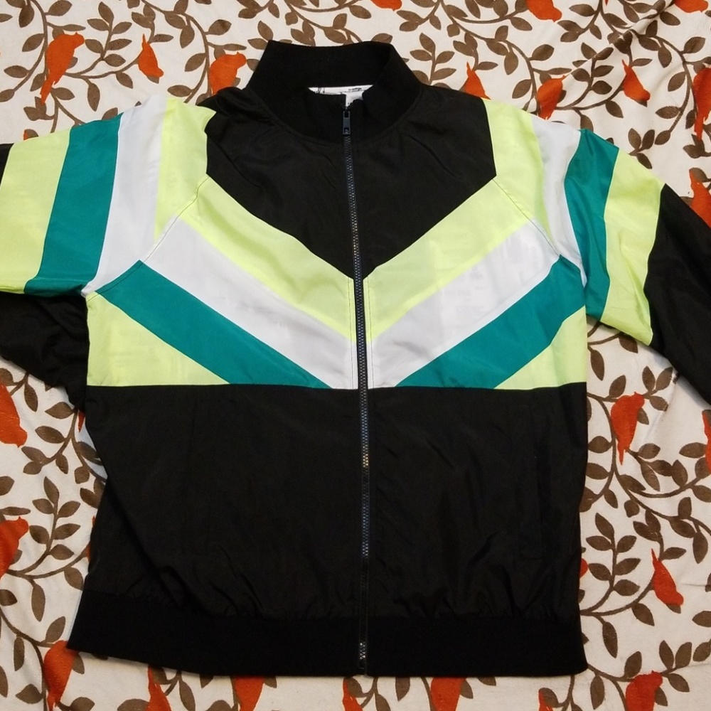 Forever 21 Men Neon Windbreaker